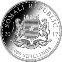 Somalia Elefant 2017 10 oz Silber