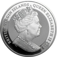 British Virgin Islands Pegasus 2017 1 oz Silber - Reverse Proof