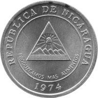 Nicaragua 5 Centavos 1974 - F.A.O. - Aluminium