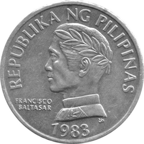 Philippinen 10 Sentimos 1983 - F.A.O. Philippinische Grundel - Aluminium