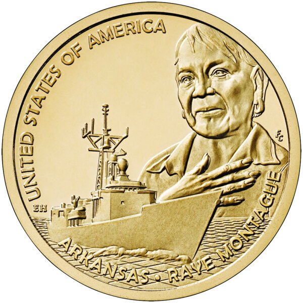 USA 1 Dollar 2025 Arkansas US-Marine-Fregatte - Kupfer-Nickel