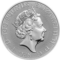 UK The Queen´s Beasts 3. Ausgabe 2018 Red Dragon 1 oz Platin