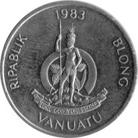 Vanuatu 10 Vatu 1983 - F.A.O. Kokosnusskrabbe - Kupfer-Nickel