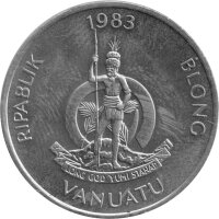 Vanuatu 20 Vatu 1983 - F.A.O. Kokosnusskrabbe - Kupfer-Nickel
