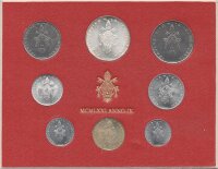 Vatikan Lire Kursmünzensatz Papst Paul VI. 1971