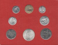 Vatikan Lire Kursmünzensatz Papst Paul VI. 1971