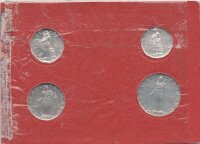 Vatikan Lire Kursmünzensatz Papst Pius XII. 1951