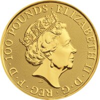 UK The Queen´s Beasts 7. Ausgabe 2019 Yale of Beaufort 1 oz Gold