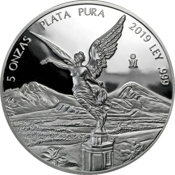 Mexiko Libertad 2009 5 oz Silber | Polierte Platte