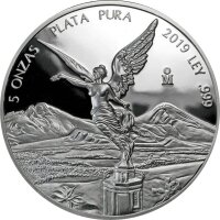 Mexiko Libertad 2009 5 oz Silber | Polierte Platte