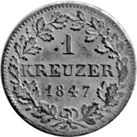 Bayern 1 Kreuzer div. Jahrgänge (KM#799) - König Ludwig I. 1825-1848, Erhaltung