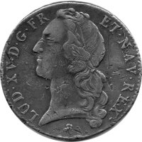 Frankreich 1 Ecu (Taler) 1743  - König Ludwig XV....
