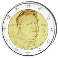 Italien 2 Euro 2012 "Giovanni Pascoli" - Coincard