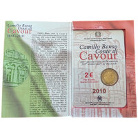 Italien 2 Euro 2010 "Graf von Cavour" - Coincard
