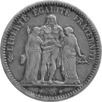 Frankreich 5 Francs 1873 - "Herkules" - Silber...