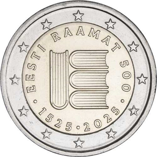 Estland 2 Euro 2025 "Textdruck"