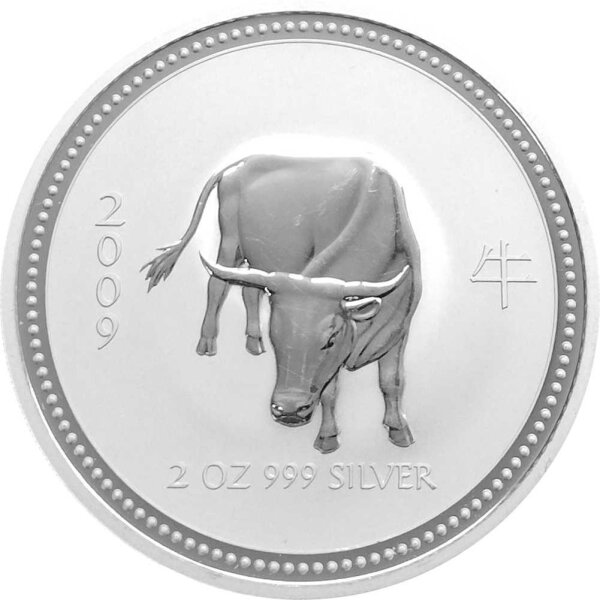 Australien Lunar I 2009 Jahr des Ochsen 2 oz Silber