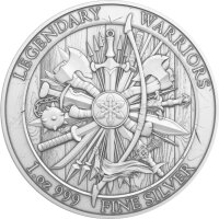 Round Legendary Warriors Spartacus 1 oz Silber