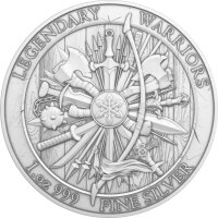 Round Legendary Warriors Hannibal 1 oz Silber