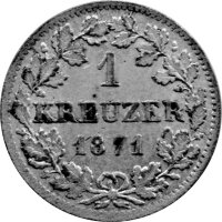 Bayern 1 Kreuzer div. Jahrgänge (KM#873) - König Ludwig II. 1864-1886, Erhaltung
