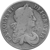 Großbritannien 1 Crown 1671 - König Charles...