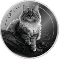 Fiji CATS 4. Ausgabe 2025 1 oz Silber | Prooflike - Originalfolie
