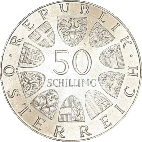 Österreich 50 Schilling 10 Stück 900/1000 Silber