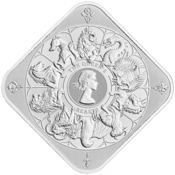 311 Gramm Silberbarren The Royal Mint 1. Ausgabe The Queen´s Beasts | Neuware