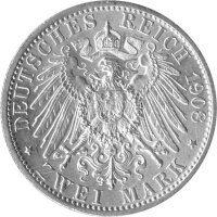 J.160 Sachsen-Weimar-Eisenach 2 Mark 1908 - 350 Jahre Universität Jena - Silber vz