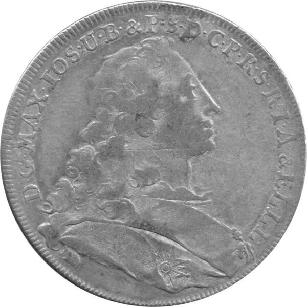 Bayern 1 Konventionstaler 1754 - Kurfürst Maximilian III. Joseph 1745-1777, KM#500.2