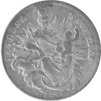 Bayern 1 Konventionstaler 1754 - Kurfürst Maximilian III. Joseph 1745-1777, KM#500.2
