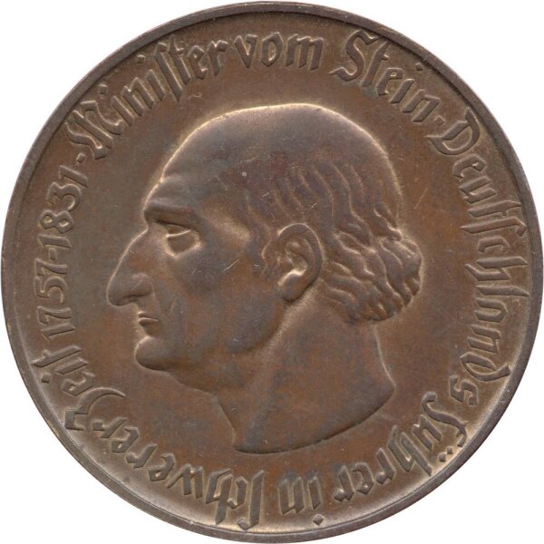 J.N22 Provinz Westfalen 5.000.000 Mark 1923 - Notgeld - Kupfer vergoldet