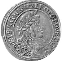 RDR Haus Habsburg 15 Kreuzer Wien 1661 - Leopold I., KM#1145