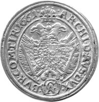 RDR Haus Habsburg 15 Kreuzer Wien 1661 - Leopold I., KM#1145