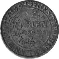 Braunschweig-Wolfenbüttel 24 Mariengroschen 1693 - Herzöge Rudolf August und Anton Ulrich 1685-1704, KM#586