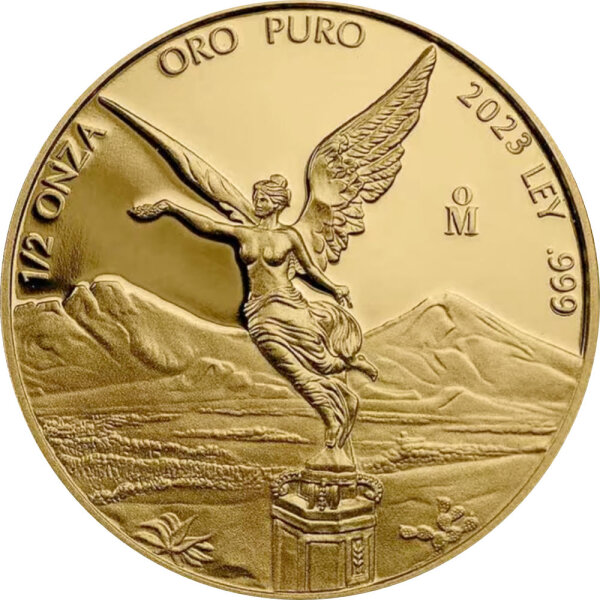 Mexiko Libertad 2023 1/2 oz Gold Polierte Platte