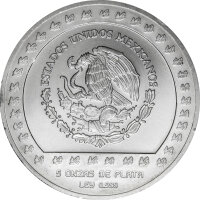 Mexiko 10.000 Pesos 1992 Piedra de Tizoc 5 oz Silber