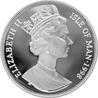 Isle of Man 1998 Birmakatze 1 oz Silber  - Polierte Platte