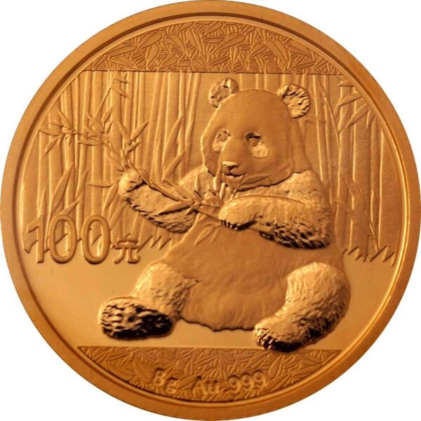 China Panda 2017 8 Gramm Gold - Original-Folie
