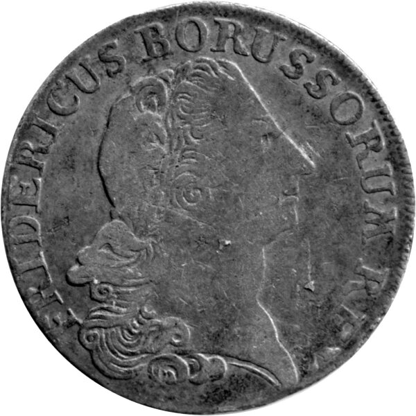 Brandenburg-Preußen 1/3 Reichstaler 1773 B - König Friedrich II. 1740-1786, KM#303