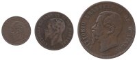 Italien div. Kupfermünzen - König Vittorio...