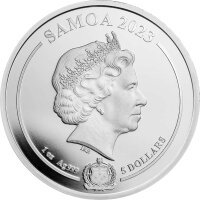 Samoa Looney Tunes 4. Ausgabe Tweety 2023 1 oz Silber - Coloriert