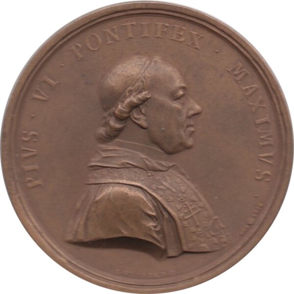 Medaille Österreich 1782 - Besuch von Papst Pius VI. in Wien - Bronze