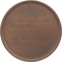 Medaille Österreich 1782 - Besuch von Papst Pius VI. in Wien - Bronze