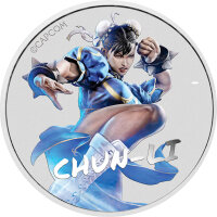 Tuvalu Street Fighter 2. Ausgabe 2022 Chun Li 1 oz Silber...