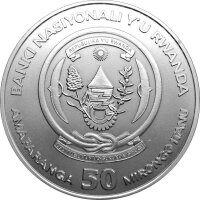 Ruanda African Ounce 2008 Berggorilla 1 oz Silber