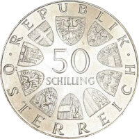 Österreich 50 Schilling div. 640/1000 Silber 1974-1978