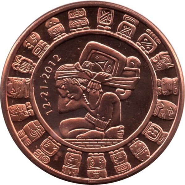 USA "Maya Kalender" - 1 AVDP-Unze Kupfer