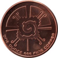 USA "Maya Kalender" - 1 AVDP-Unze Kupfer