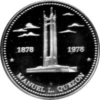 Philippinen 25 + 50 Piso 1978 - 100. Geburtstag von Manuel L. Quezon - Silber PP
